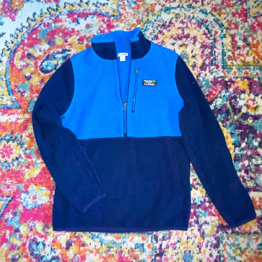 LL Bean fleece quarter zip